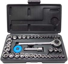 Jogo De Soquetes 1/4 E 3/8 Sextavado 40 Pcs Titanium