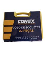 Jogo de soquetes 22 peças - Conex Jogo de soquetes 22 peças - Conex