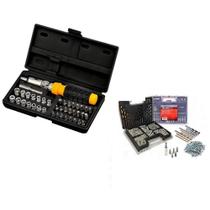 Jogo de soquetes 5520 titanium + kit de bits e brocas mtx Jogo de soquetes 5520 titanium + kit de bits e brocas mtx