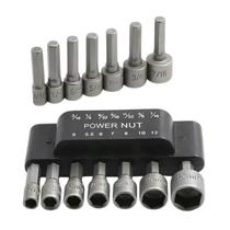 Jogo De Soquetes Bits Canhão 1/4 C/ 14 Peças Profissional