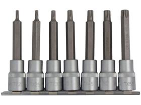 Jogo de Soquetes Bits Torx Longo 1/2” - Corneta 3322307 7 Peças Jogo de Soquetes Bits Torx Longo 1/2” - Corneta 3322307 7 Peças