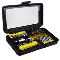 Jogo de Soquetes + Chave Catraca 47 Peças Stanley 68-736 Jogo de Soquetes + Chave Catraca 47 Peças Stanley 68-736