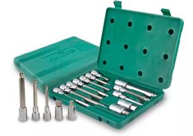 Jogo De Soquetes Com Bits 1/2 Pol 12 Peças Sata - St09055sj