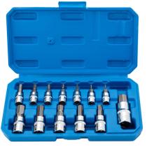 Jogo de Soquetes com Bits Hexagonais Qnkaa 13 Peças 2-14 mm em Aço S2 Jogo de Soquetes com Bits Hexagonais Qnkaa 13 Peças 2-14 mm em Aço S2