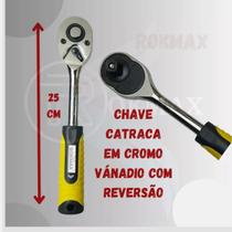 Jogo De Soquetes Com Catraca Reversível 1,2 10 A 22 Mm Kit Com 12 Peças Profissional