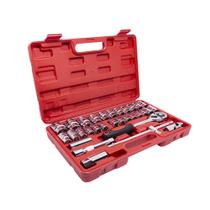 Jogo de Soquetes com Catraca Reversível Chave Vela 1/2'' 32 Peças Western Jogo de Soquetes com Catraca Reversível Chave Vela 1/2'' 32 Peças Western