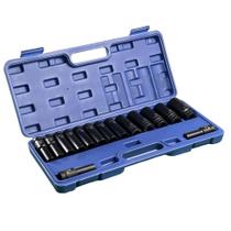Jogo de Soquetes de Impacto 1/2pol com 15 peças 10-27mm 9464 BREMEN