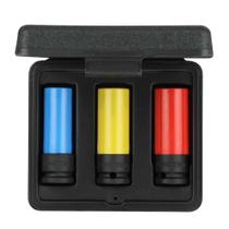 Jogo de Soquetes de Impacto Sextavados, Encaixe de 1/2", 17,0 mm, 19,0 mm e 21,0 mm, com 3 Peças, R63043003, Gedore RED OstenVonder Jogo de Soquetes de Impacto Sextavados, Encaixe de 1/2", 17,0 mm, 19,0 mm e 21,0 mm, com 3 Peças, R63043003, Gedore RED OstenVonder