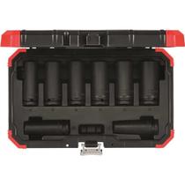 Jogo de Soquetes de Impacto Sextavados Longos, Encaixe de 1/2", 12,0 mm a 23,0 mm, com 8 Peças, R63003108, Gedore RED OstenVonder