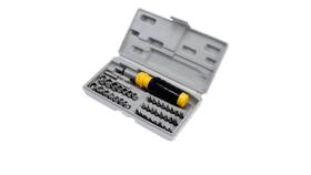 Jogo de Soquetes e Bits com Chave Catraca Kit 40 Peças 8QQ ( 14669 )