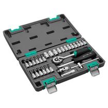 Jogo de Soquetes e Catraca Encaixe 1/4" 29 Peças STELS 1410055 Jogo de Soquetes e Catraca Encaixe 1/4" 29 Peças STELS 1410055