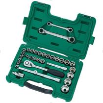 Jogo De Soquetes E Chaves De 1/2" Com 33 Peças St09099 Sata