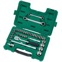 Jogo De Soquetes E Chaves De 1/2 Com 33 Peças St09099 Sata Jogo De Soquetes E Chaves De 1/2 Com 33 Peças St09099 Sata