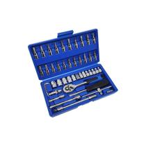 Jogo de Soquetes Encaixe 1/4" 46 Peças - Western