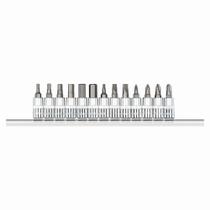 Jogo de Soquetes, Encaixe de 1/4", com 13 Peças, 3 mm a 10 mm, R48008013, Gedore RED OstenVonder Jogo de Soquetes, Encaixe de 1/4", com 13 Peças, 3 mm a 10 mm, R48008013, Gedore RED OstenVonder
