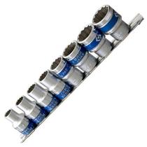 Jogo de Soquetes Estriado 1/2 pol. com 8 Peças - KINGTONY