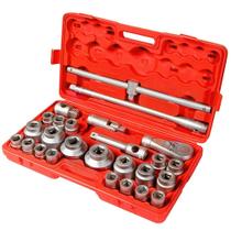 Jogo de Soquetes Estriado 21 a 65 mm de 3/4 Pol. com 26 Peças MTX Jogo de Soquetes Estriado 21 a 65 mm de 3/4 Pol. com 26 Peças MTX