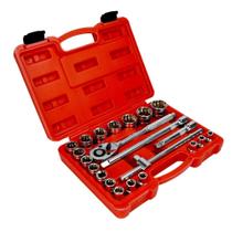 Jogo de Soquetes Estriado 22 Peças 8-32 Mm 1/2 Polegada Vip