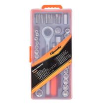 Jogo De Soquetes Estriado Com Catraca 40 Peças - Sparta