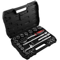 Jogo De Soquetes Estriados Com 22 Peças 1/2'' 8 A 32mm (20-211-S10) - K2