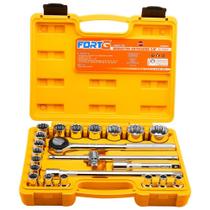 Jogo de Soquetes Estriados de 1/2 Pol. com 22 Peças