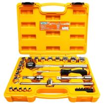 Jogo de Soquetes Estriados de 1/2 Polegadas 31 Peças em CRV Cromo Vanádio FortG