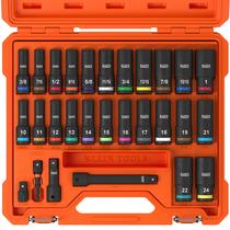 Jogo de Soquetes Klein Tools 65123HD 28 Peças SAE e Métrico