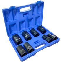 Jogo de Soquetes Longos de Impacto 1" 19-41MM 80MM EVSLI-8 8 Peças EVALD Jogo de Soquetes Longos de Impacto 1" 19-41MM 80MM EVSLI-8 8 Peças EVALD