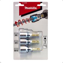 Jogo de Soquetes para Barra Roscada 6/8/10mm - Makita B42999 Jogo de Soquetes para Barra Roscada 6/8/10mm - Makita B42999