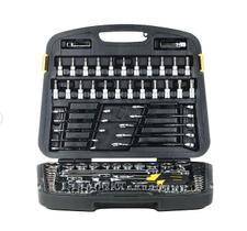 Jogo De Soquetes Para Oficina Mecânica 1/4" E 3/8" - 120 Peças Ref. 91931 Stanley Jogo De Soquetes Para Oficina Mecânica 1/4" E 3/8" - 120 Peças Ref. 91931 Stanley