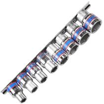 Jogo de Soquetes Sextavado 1/2 Pol. em Milímetro com 8 Peças