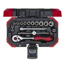 Jogo de Soquetes Sextavado Catraca Reversível 16 Peças 4 a 13mm Encaixe de 1/4" - Gedore Red 3300050 Jogo de Soquetes Sextavado Catraca Reversível 16 Peças 4 a 13mm Encaixe de 1/4" - Gedore Red 3300050