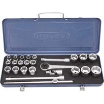 Jogo de Soquetes Sextavados Encaixe 1/2", 10 mm a 32 mm, com 26 Peças, 19kmu, Gedore OstenVonder