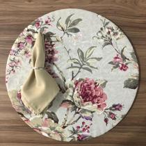 Jogo De Sousplat De Tecido 6 Lugares Completos Caqui