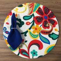 Jogo De Sousplat De Tecido 6 Lugares Completos ul