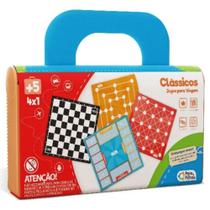 Jogo de Tabuleiro 4 em 1 para Viagem Dama Alquerque Mancala e Trilha Pais & Filhos Jogo de Tabuleiro 4 em 1 para Viagem Dama Alquerque Mancala e Trilha Pais & Filhos