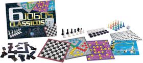 Jogo de tabuleiro 6 Jogos Classicos Pais E Filhos