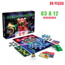 Jogo De Tabuleiro Alien Virus Estratégia Brinquedo Infantil