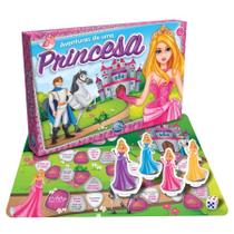 Jogo de Tabuleiro Aventuras de uma Princesa para meninas viverem um conto de fadas - Pais e Filhos