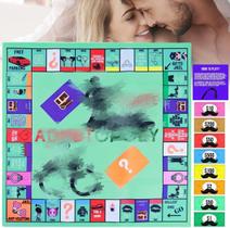 Jogo de tabuleiro Banhey Couple Opoly Portable Romantic Date Night