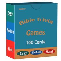 Jogo de tabuleiro Bible Trivia Docdeer Bible para adultos e familiares