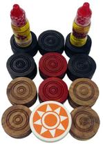 Jogo de tabuleiro Carrom Pam Herbals Professional Junior 6mm Jogo de tabuleiro Carrom Pam Herbals Professional Junior 6mm