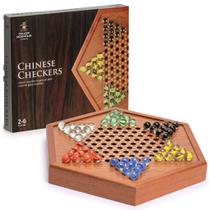 Jogo de tabuleiro Chinese Checkers Yellow Mountain com gavetas