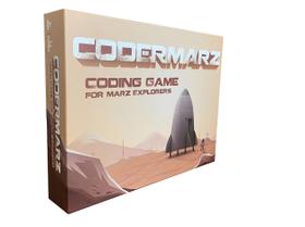 Jogo de tabuleiro CoderMarz Game para alunos espaciais e de IA com mais de 6 anos