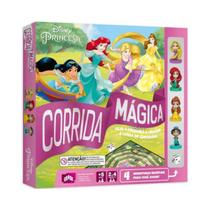 Jogo de Tabuleiro Corrida Mágica Princesas Miniaturas Disney