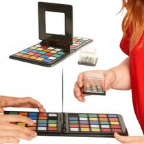 Jogo de Tabuleiro Cubo Mágico Raciocínio Lógico Educativo com Blocos Deslizantes Coloridos para Diversão de Crianças e A