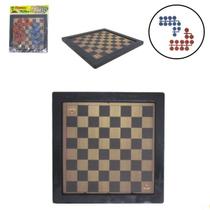 Jogo de Tabuleiro Damas e Trilha Brinquedo
