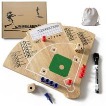Jogo de tabuleiro de beisebol Deartisan Oak Wood para festa em família Jogo de tabuleiro de beisebol Deartisan Oak Wood para festa em família