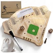 Jogo de tabuleiro de beisebol Deartisan Oak Wood para todas as idades, modelo Y