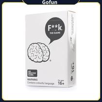 Jogo de tabuleiro de cartas F**k The Game for Family Party Game